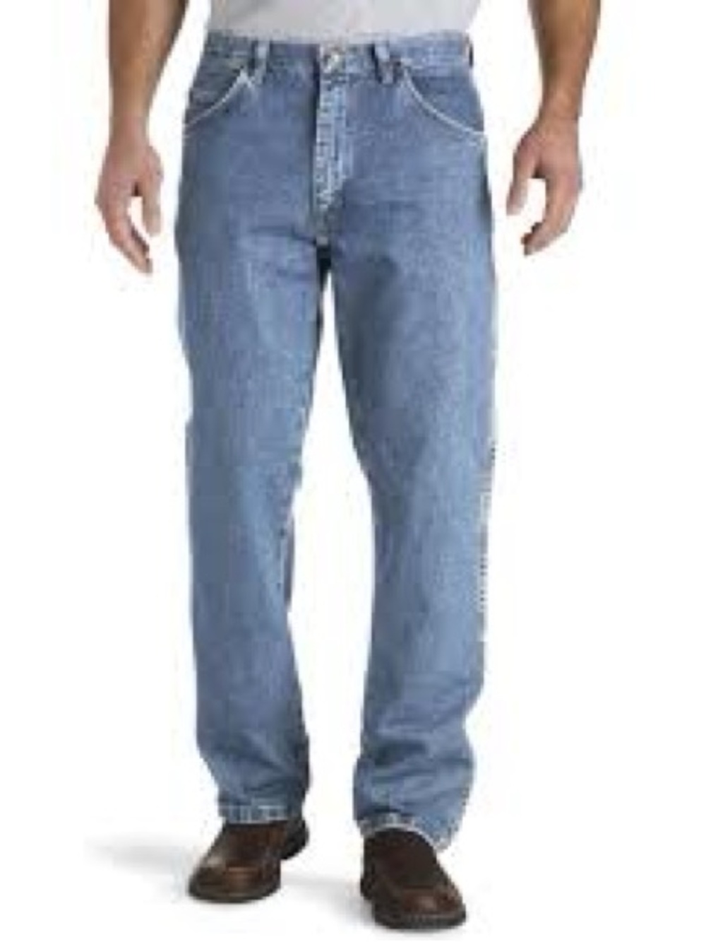 Wrangler Relaxed Fit Light Blue Denim Jeans